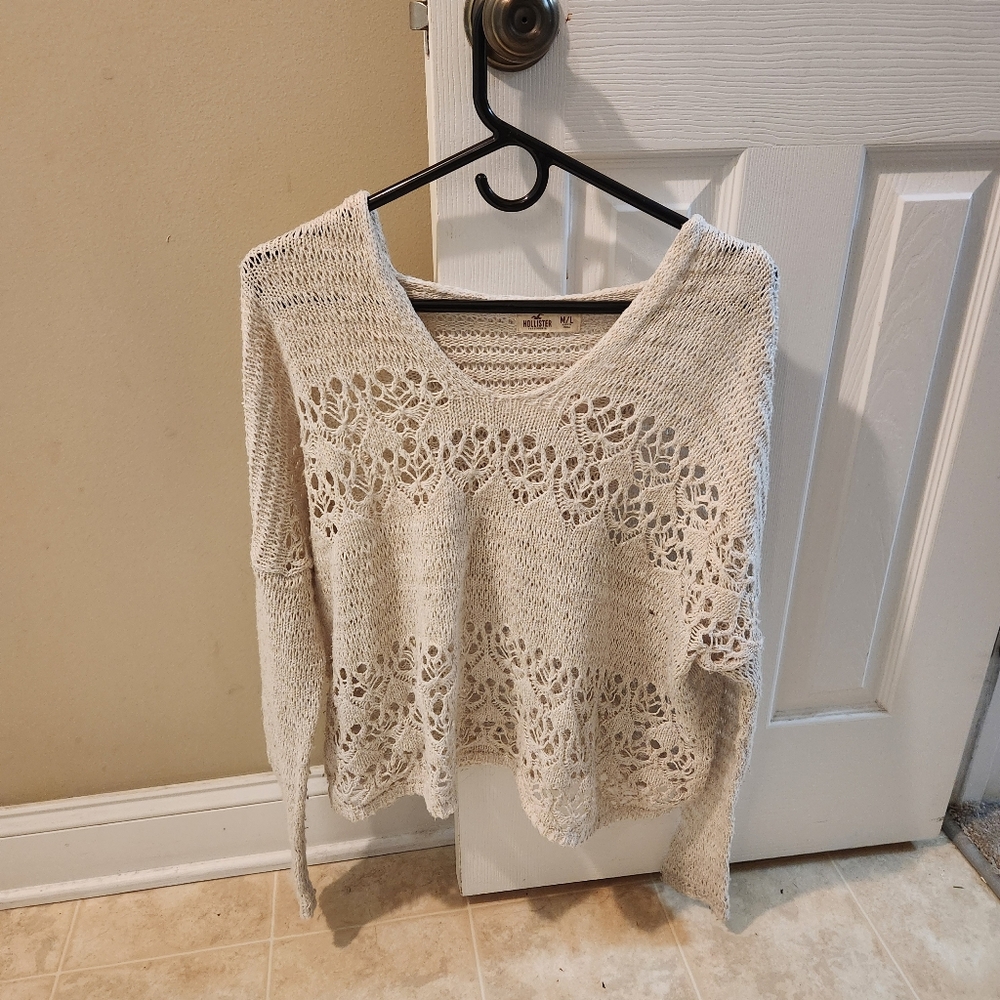 Hollister M/L Sweater Knit Hoodie